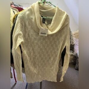 NWT APOSTROPHE cowl neck sweater size large